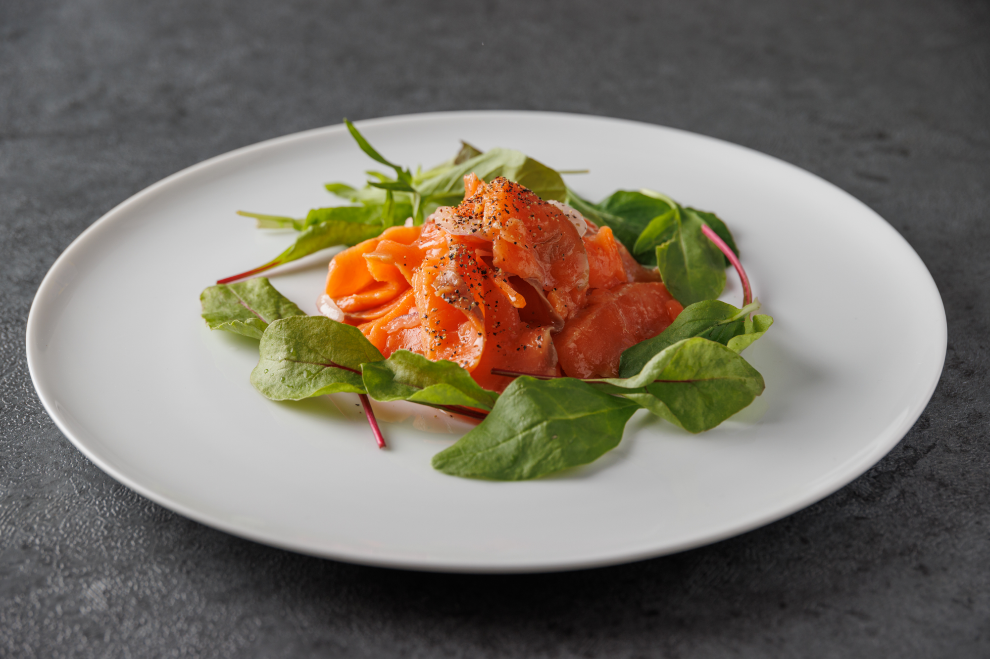 スモークサーモントラウトのレモンマリネ