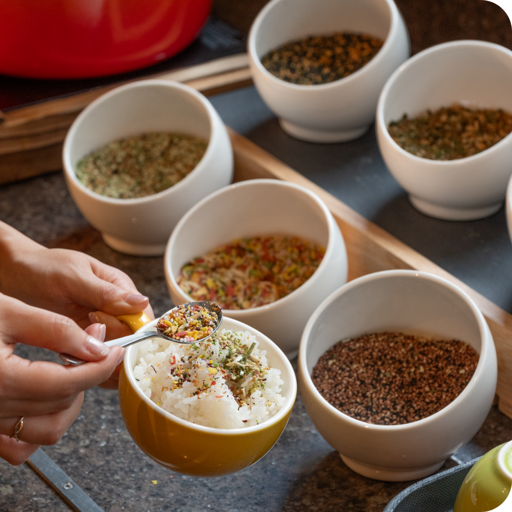 食べ比べても楽しい「ふりかけバー」