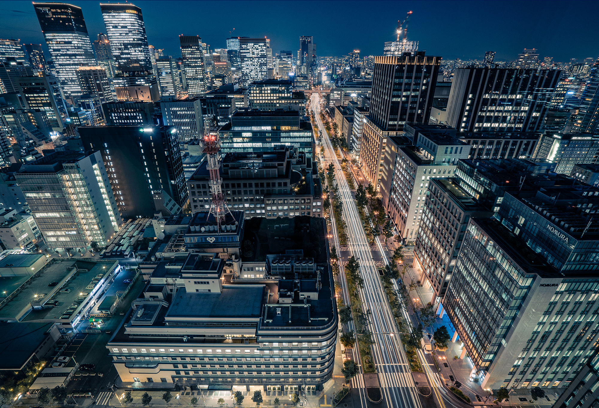 大阪・梅田エリアの煌めく夜景